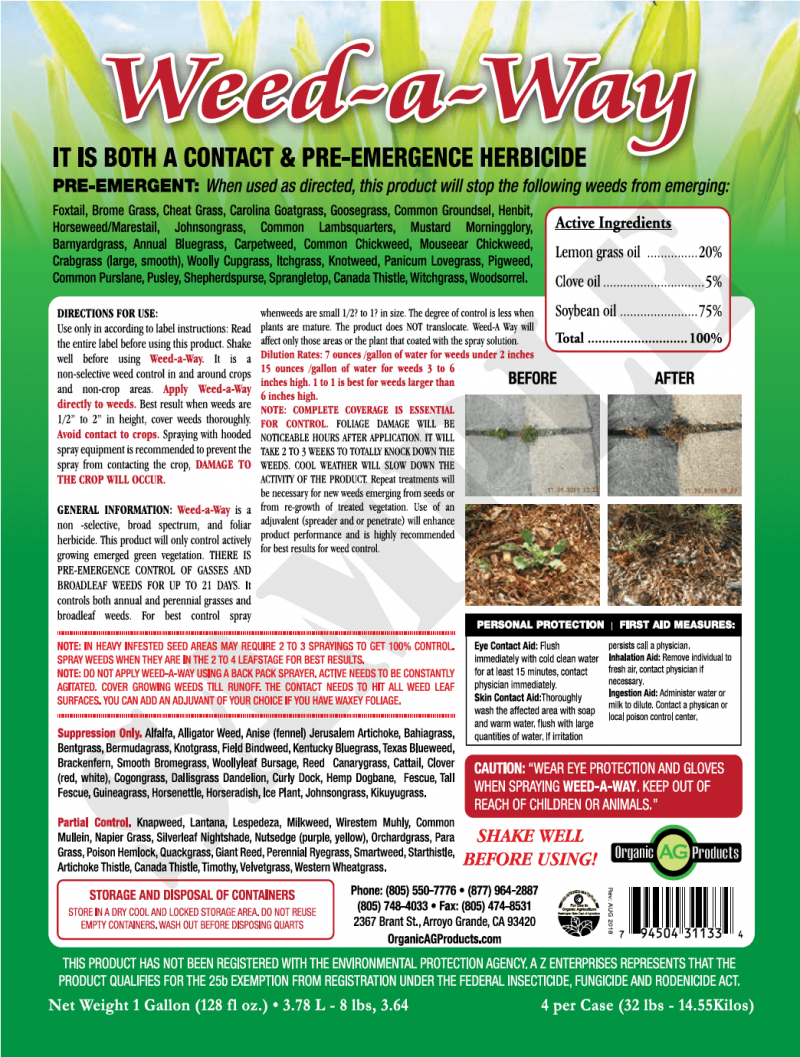 Herbicides Organic AG Products